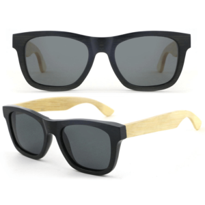 rectangulares gafas de sol de bambu al por mayor
