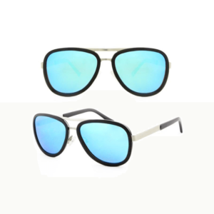 moda UV400 azul lentes gafas de madera