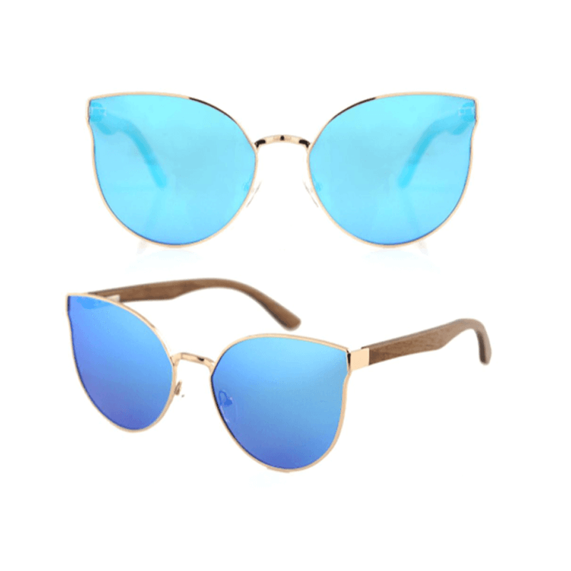 gafas de gato, ESMW012W#8, lente azul