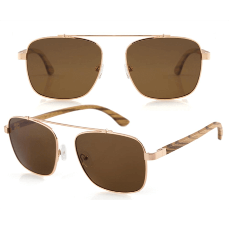 gafas de sol madera baratas, ESMW013GZ#5, lente marrón