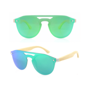 verdes natural gafas de sol de madera