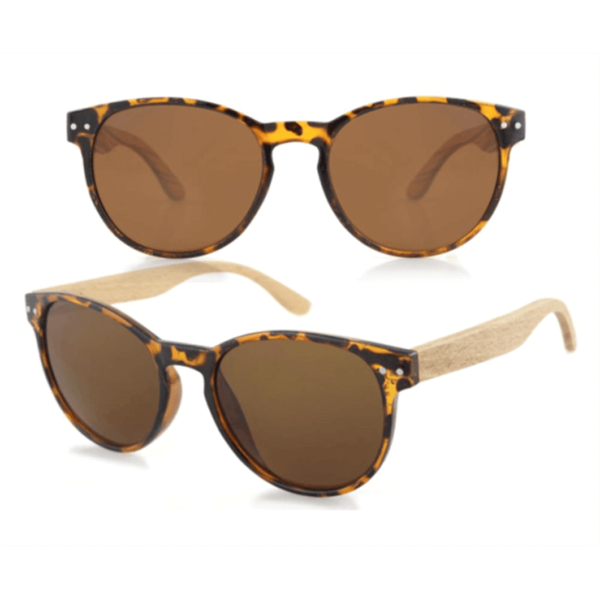 marron gafas de sol madera baratas