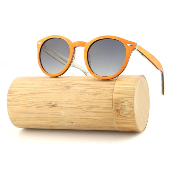 retro gafas de sol marco de madera