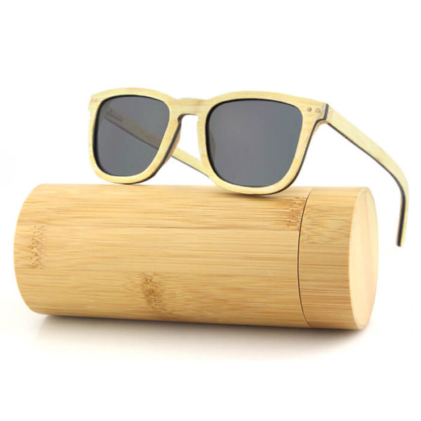 hombre gafas de sol madera