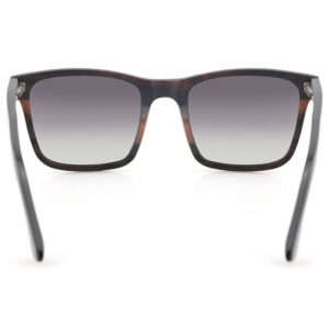 gris lentes polarizadas gafas de sol marco de madera