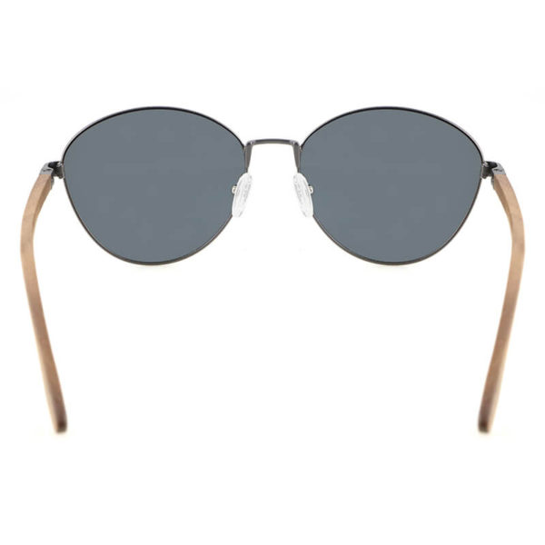 Gafas de Sol de Madera con Montura de Metal ESMW015GW#4 dorsal