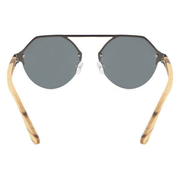 gris personalizables gafas patillas de madera