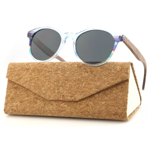 Gafas de Sol de Madera de Acetato ESAW010AW#G4 con caja