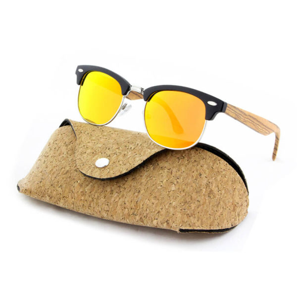 maestro de club estilo gafas de madera de sol