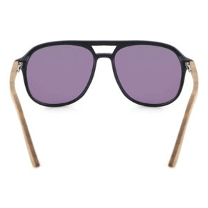 madera gafas de sol estilo aviador