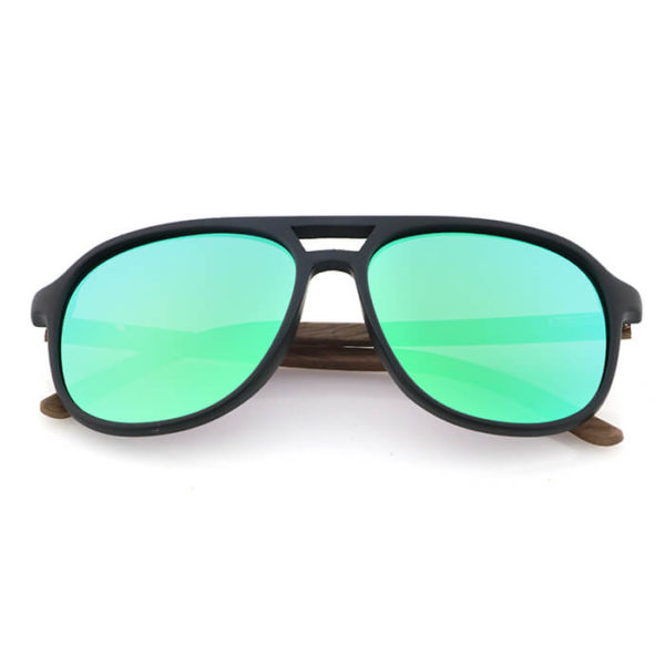 madera gafas de sol de unisex estilo aviador