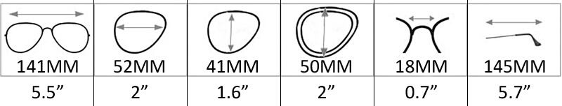 tamaño de lentes ESML079