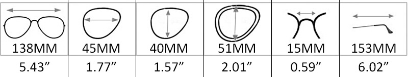 tamaño de lentes ESPB1017