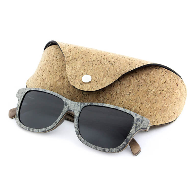 Gafas de sol de madera laminada ESML021#4, con lente polarizada.