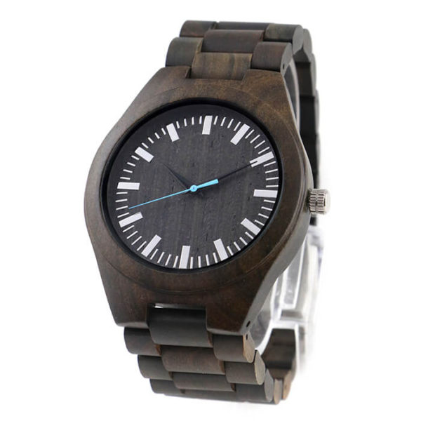 hombre ébano relojes madera