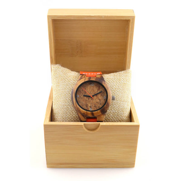 reloj pulsera de madera para hombre y mujer