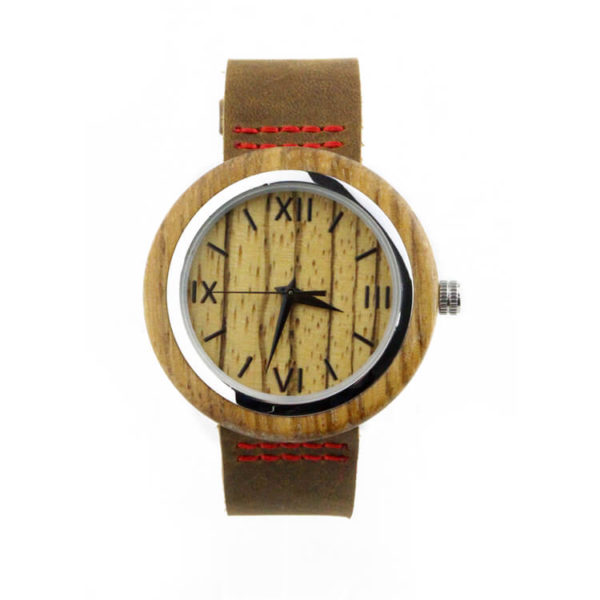 reloj de madera mujer moda