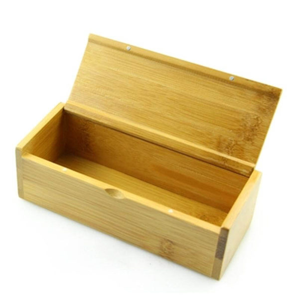 natural bambú caja para guardar las gafas