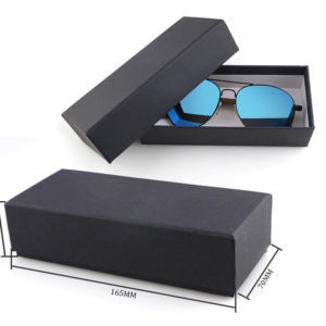 negras rectangular papel caja para guardar gafas de sol