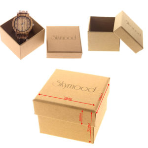 papel con corcho cuadrado caja para guardar relojes