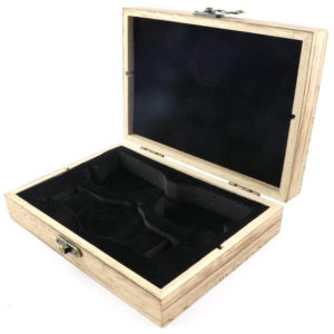 Práctica caja de madera para guardar gafas de sol y relojes