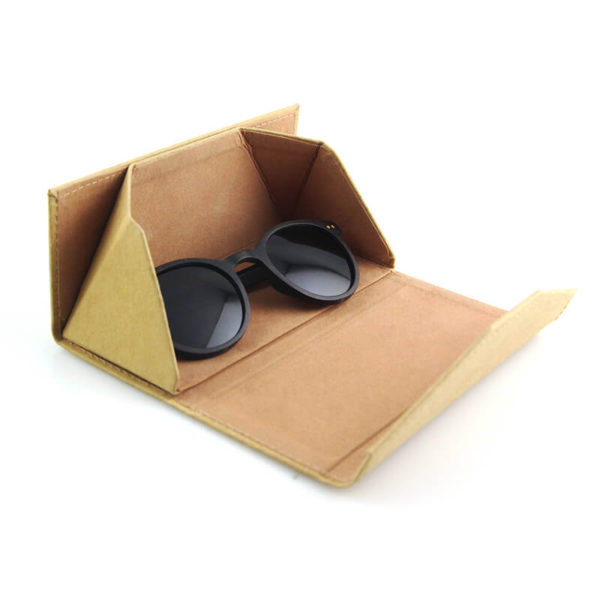 amarillas caja de madera para gafas